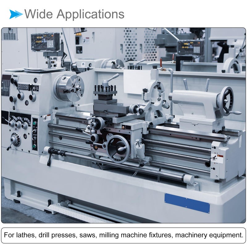 مقابض CoCud Star Clamping، M6 × 70 مم رأس ذكر 30 مم، مقابض يدوية برغي إبهام بلاستيكي، مسمار ملولب أسود - (التطبيقات: لآلات المخرطة)، 6 قطع - Image 3